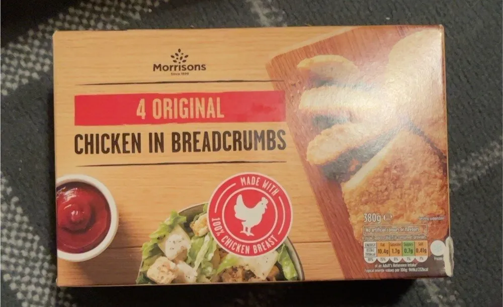 Chicken in breadcrumbs