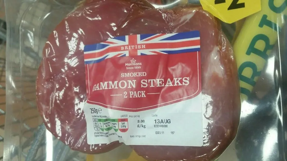 Smoked gammon steak