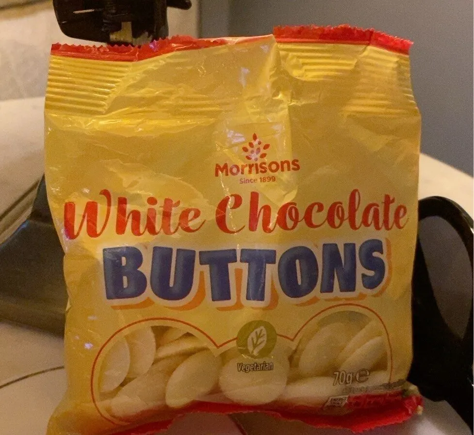 White chocolate buttons