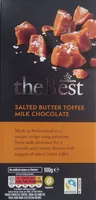 Salted butter toffee Swiss milk chocolate