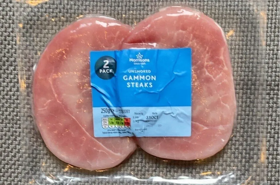 Unsmoked gammon steaks