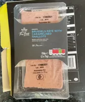 Smooth brusselss pate with caramelised shallots