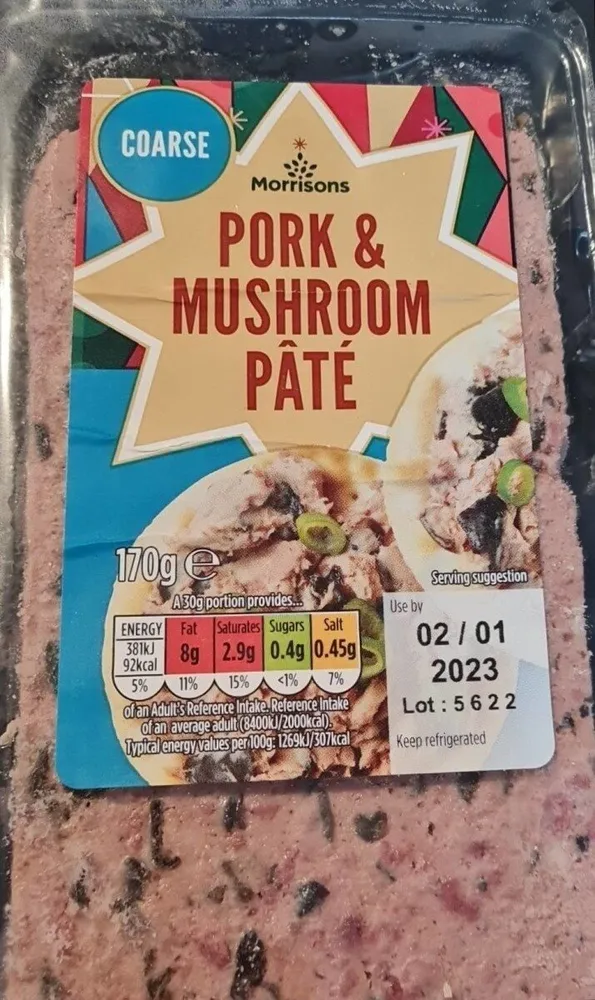 pork & mushroom pate