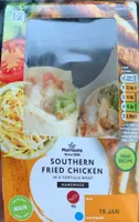 Southern fried chicken wrap