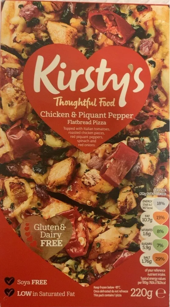 Chicken and Piquant pizza