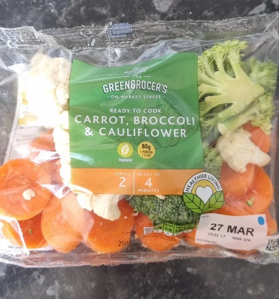 Carrot broccoli cauliflower
