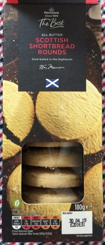 All Butter Scottish Shortbread Rounds