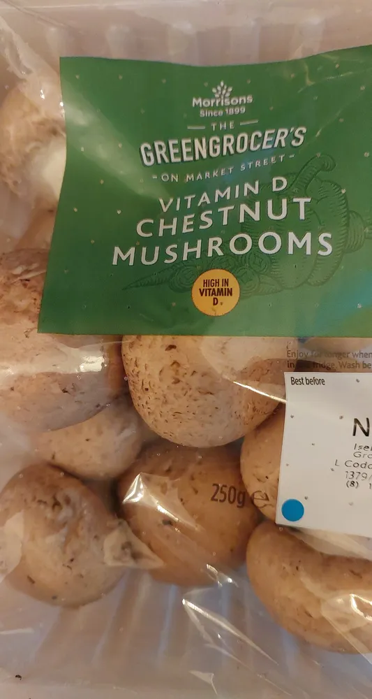 Vitamin D Chestnut Mushrooms