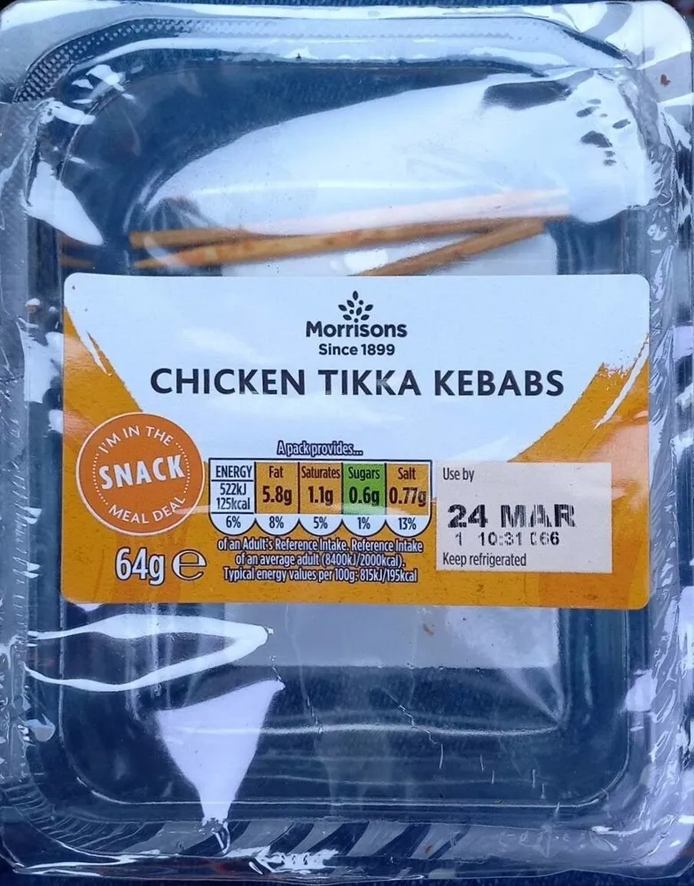 Tikka Chicken Kebab