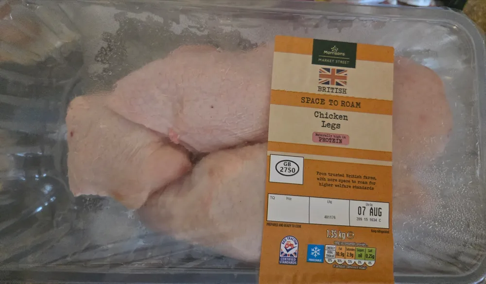 Chicken legs skin on