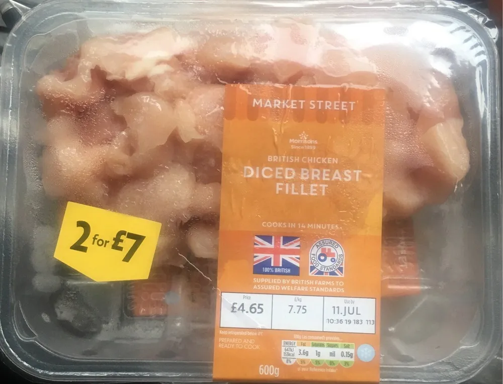 Diced Chicken Breast Fillets