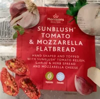 Sunblush tomato and mozzarella flatbread