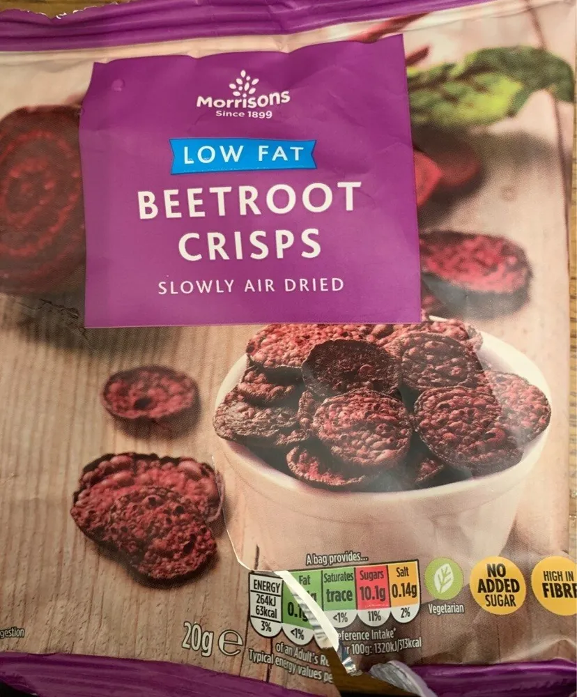 Low Fat Beetrot Crisps