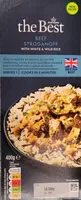 Beef steak stroganoff with white and wild rice