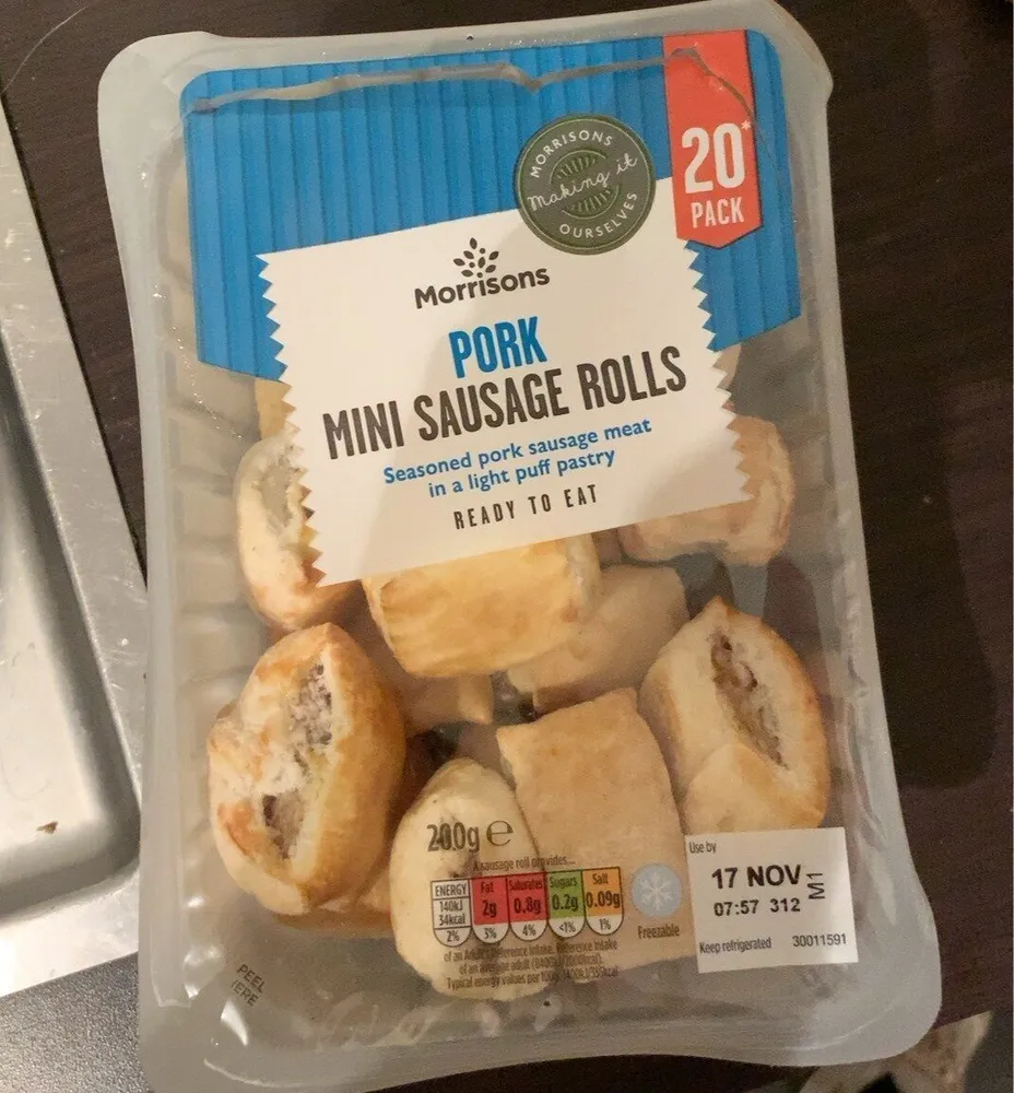 Pork mini sausage rolls