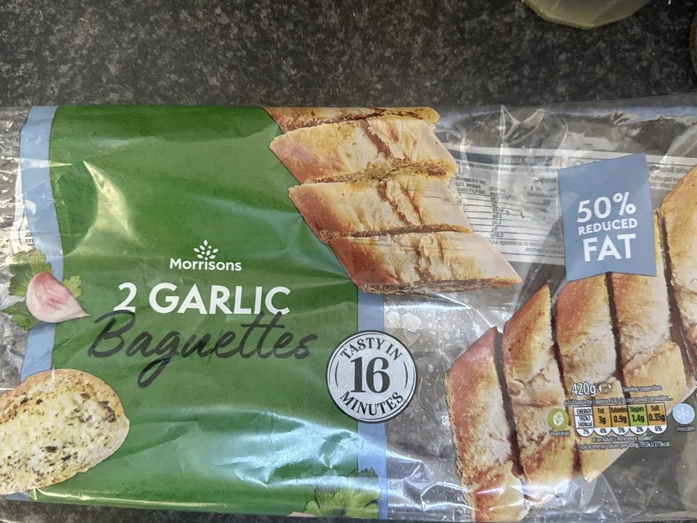Garlic Bread Reduced Fat