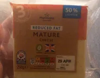 Reduced fat mature cheese