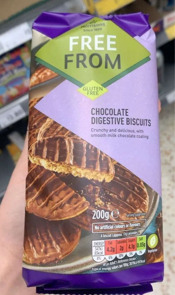 Chocolate digestive biscuits