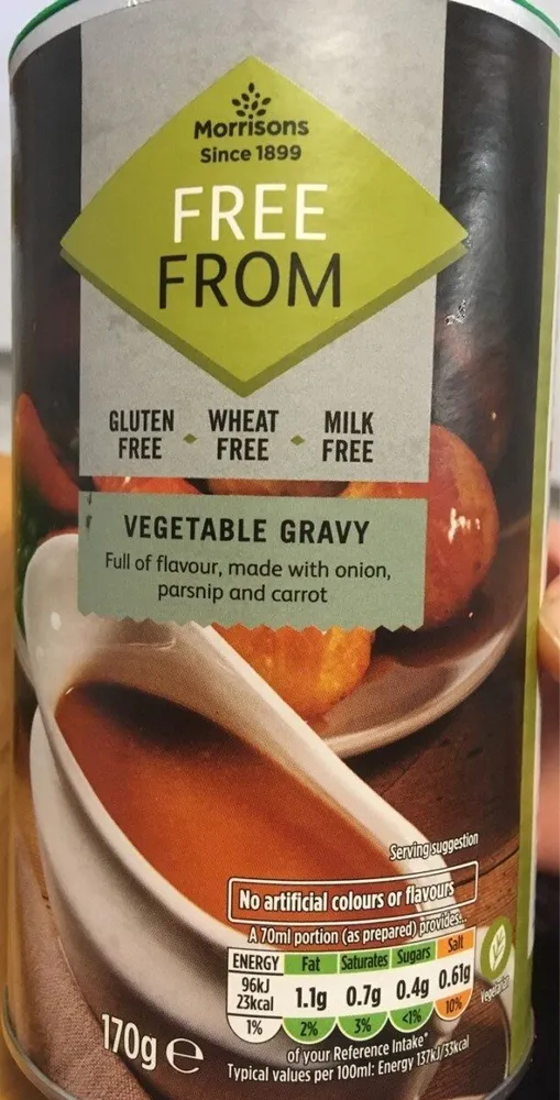Vegetable gravy gluten free