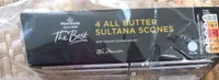 4 all butter sultana scones
