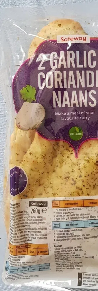 2 Garlic and Coriander  Naans
