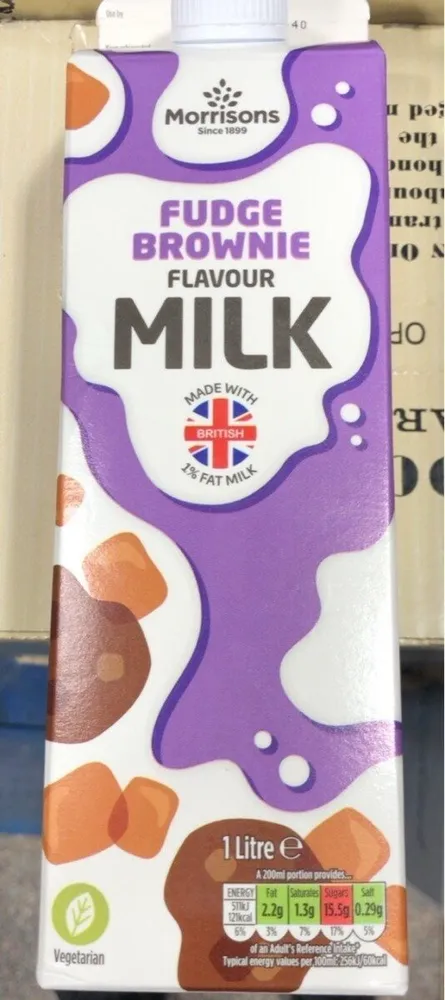 Fudge Brownie flavour milk
