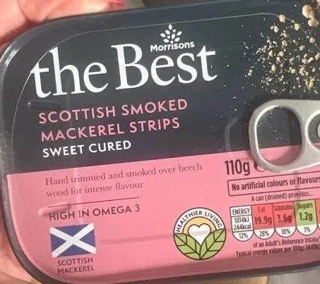 The best Scottish smoked mackerel strips sweet cured