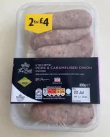 Pork & caramelised onion sausages