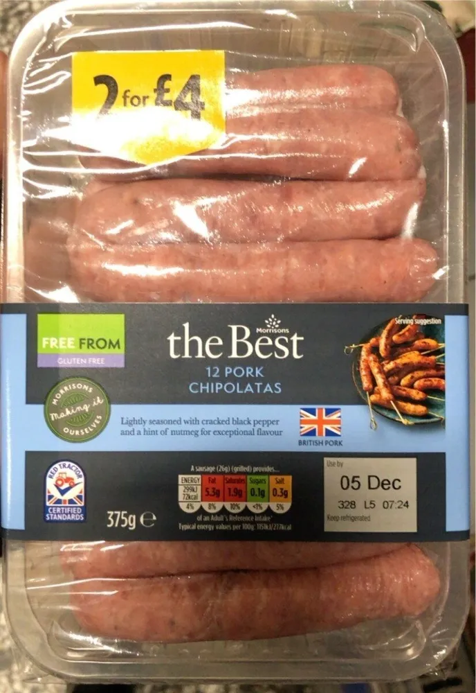The best 12 pork chipolatas