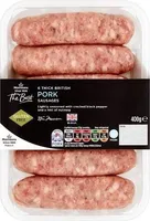 The Best 6 Thick British Pork Sausages