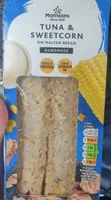 Tuna and sweetcorn on malted bread