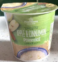Apple and cinnamon porridge