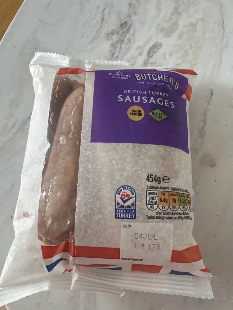 British turkey sausages