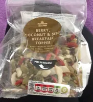 berry, coconut and seep breakfast topper