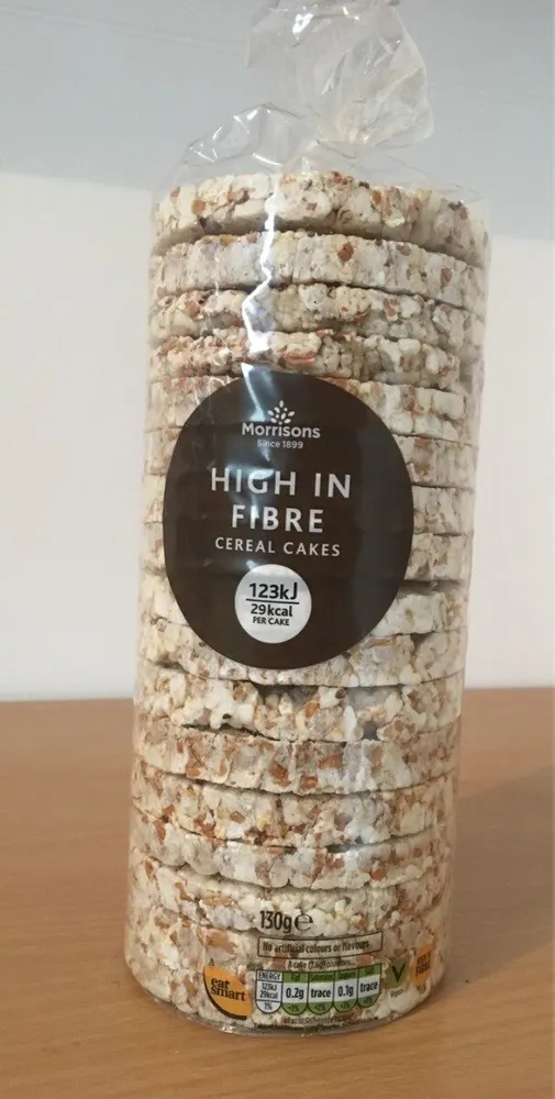 High in fibre cereal cakes