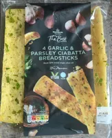 4 Garlic & Parsley Ciabatta Breadsticks
