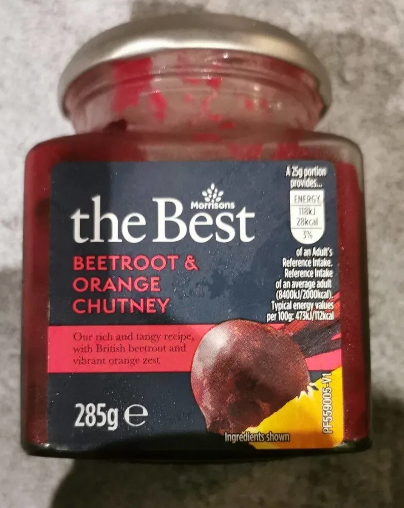 Beetroot and orange chutney
