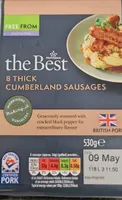 The best Thick Cumberland sausages