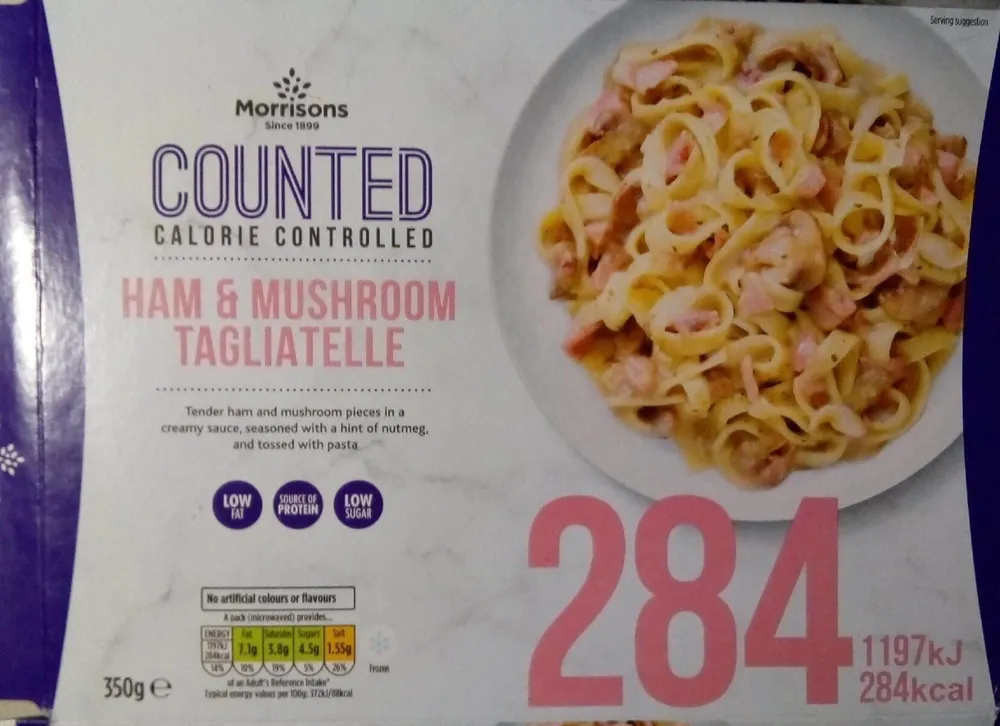 Ham& mushroom tagliatelle