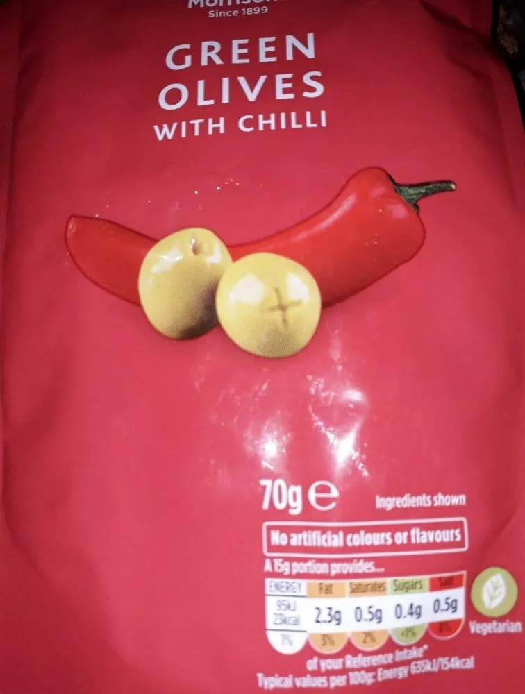 Green olives with chilli