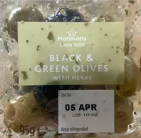 Black & Green Olives With Herbs