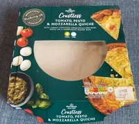Crustless Tomato, Pesto & Mozzarella Quiche