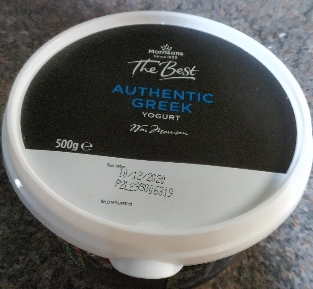 Morrisons authentic Greek yogurt