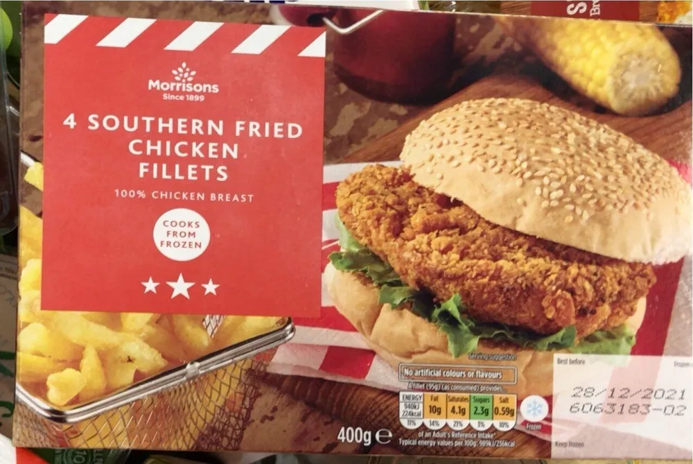 Sothern fried chicken fillets