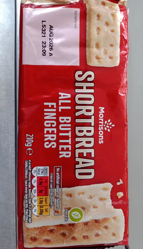 All Butter Shortbread Fingers