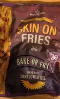 Skin on fries