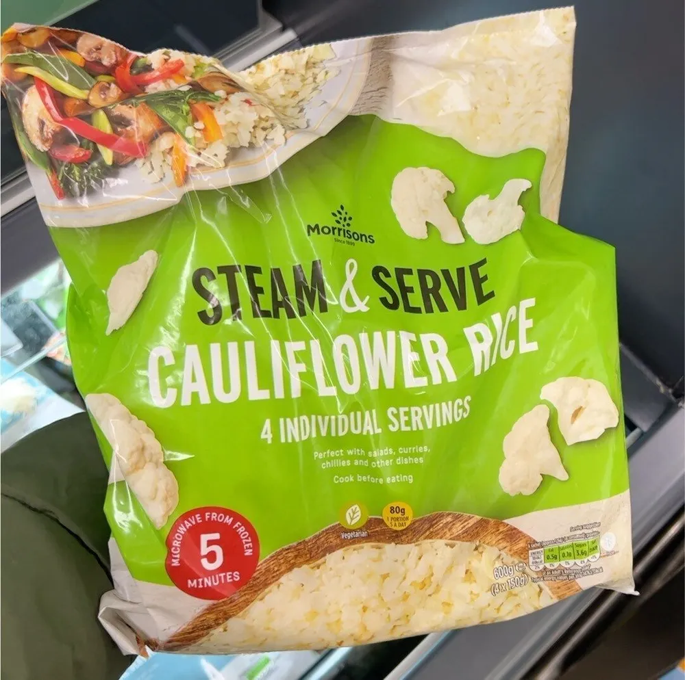 Steam and Serve Cauliflower Rice