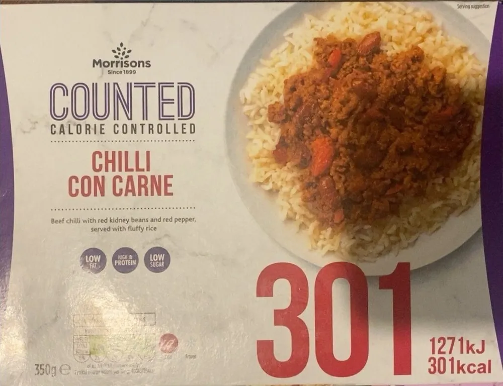 Counted chilli con carne