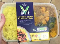 Butternut squash & chickpea curry