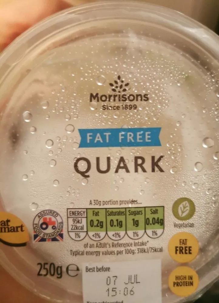 Morrisons fat free quark